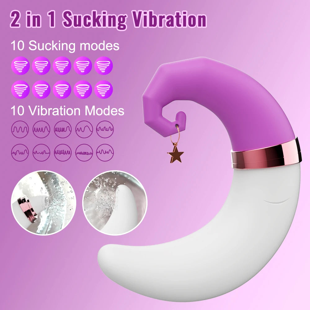 Clitoral Sucking Vibrator Moon Decoration