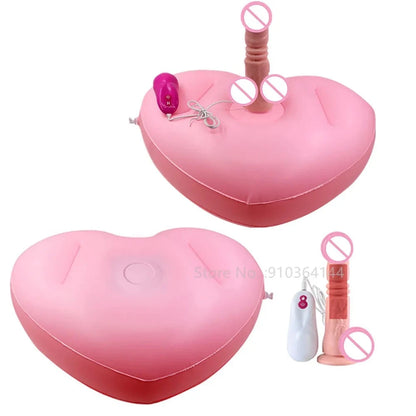 Heart Shaped Inflatable Dildo Base